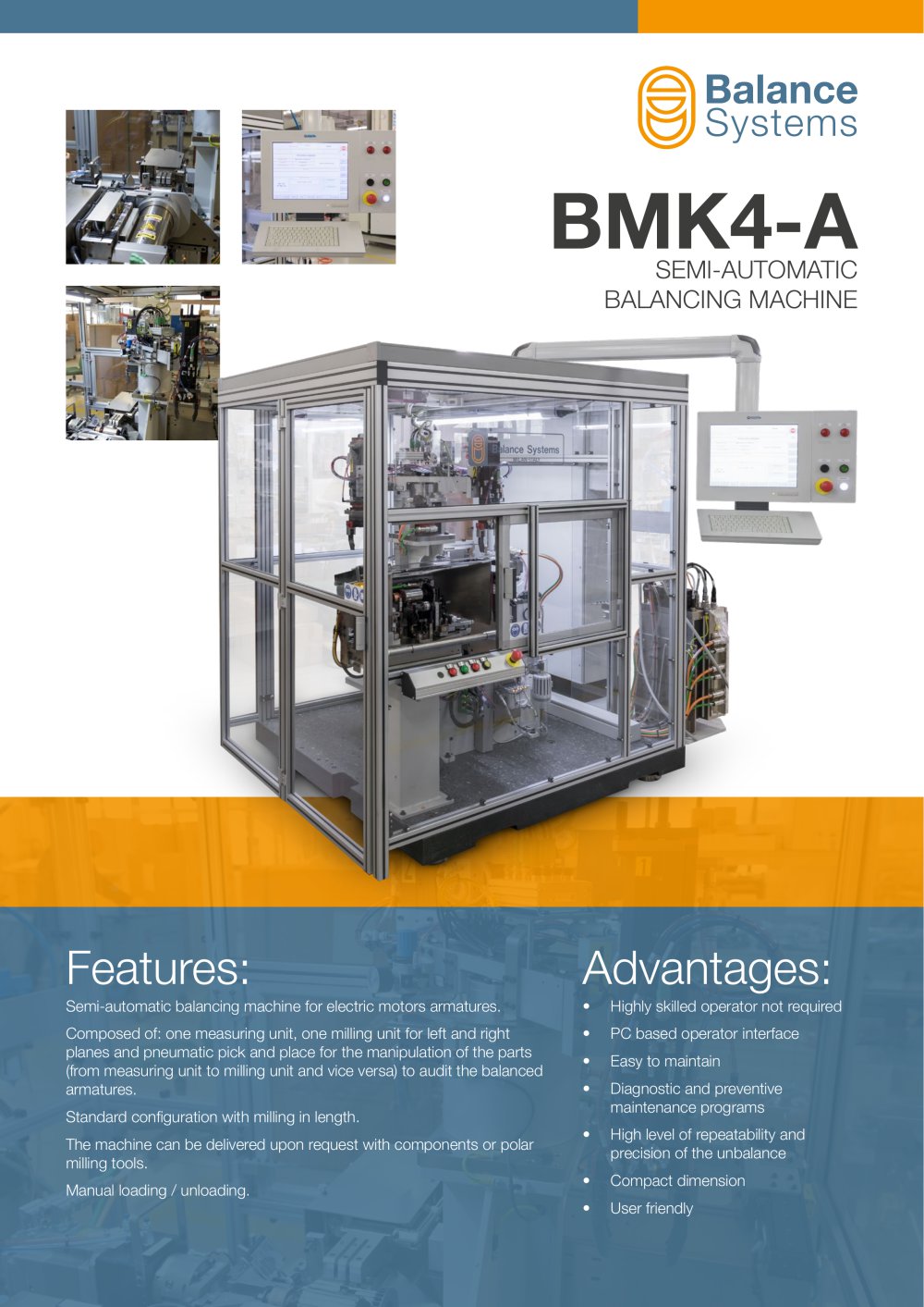 BMK4-A - Semi-automatic balancing machine - 1 / 2 Pages