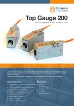 TOP GAUGE 200 Comparative gauging head with wide measuring range