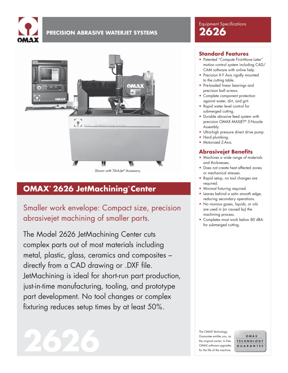 OMAX Model 2626 - OMAX