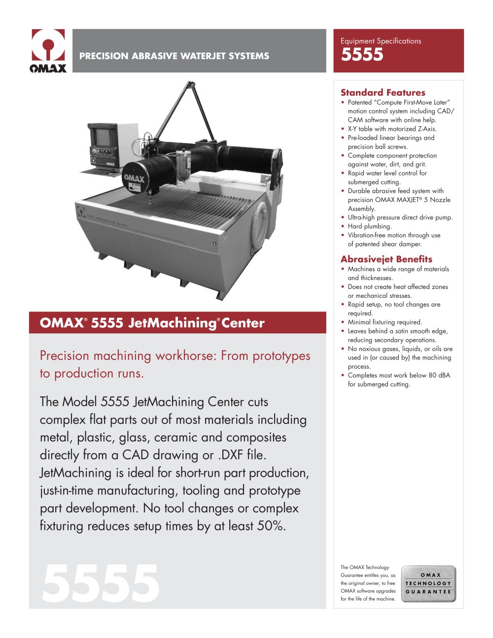 OMAX Model 5555 - OMAX