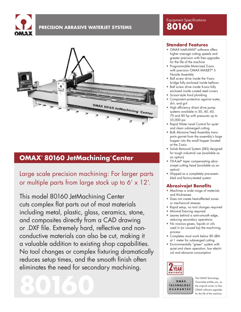 OMAX Model 80160 - OMAX