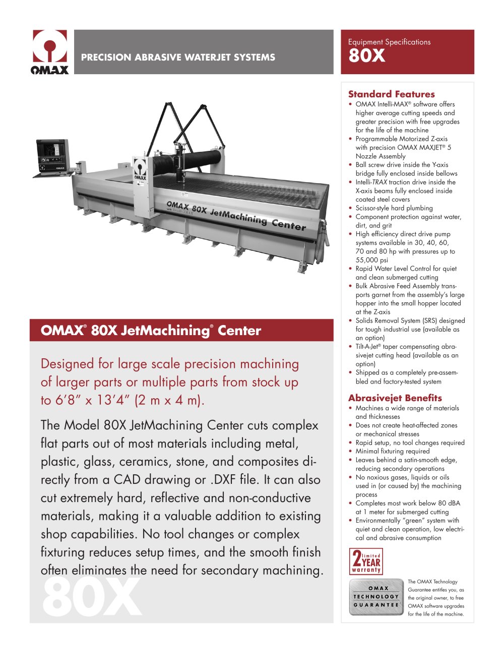 OMAX Model 80X - OMAX