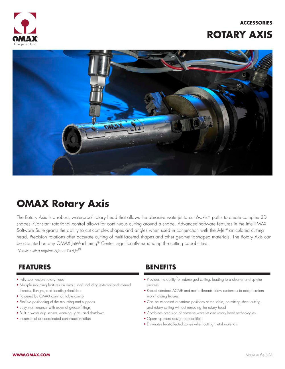 Rotary Axis - OMAX