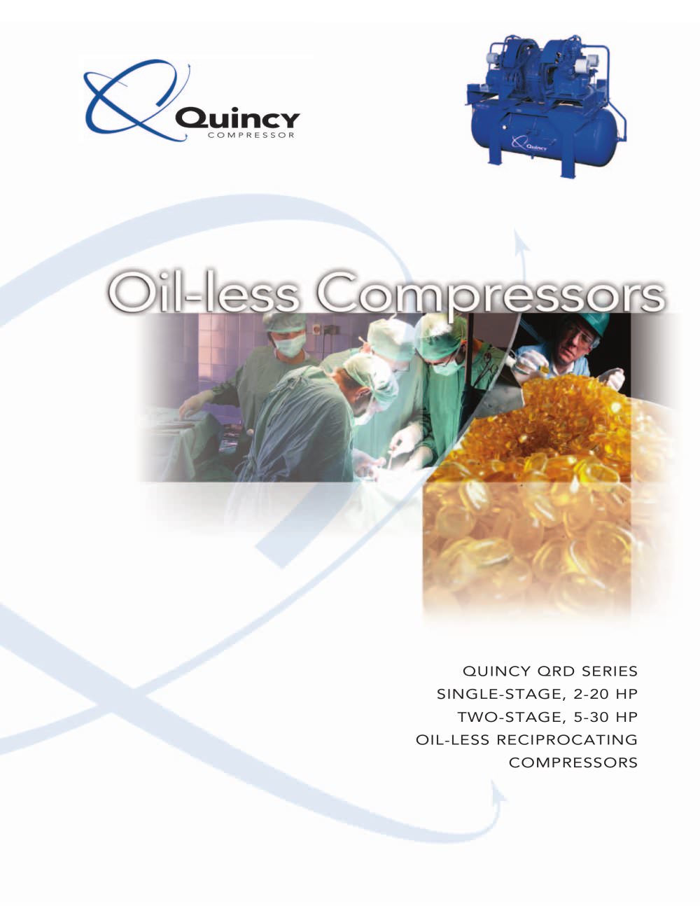 Quincy QRD Oil-free Reciprocating Compressors Brochure - Quincy Compressor