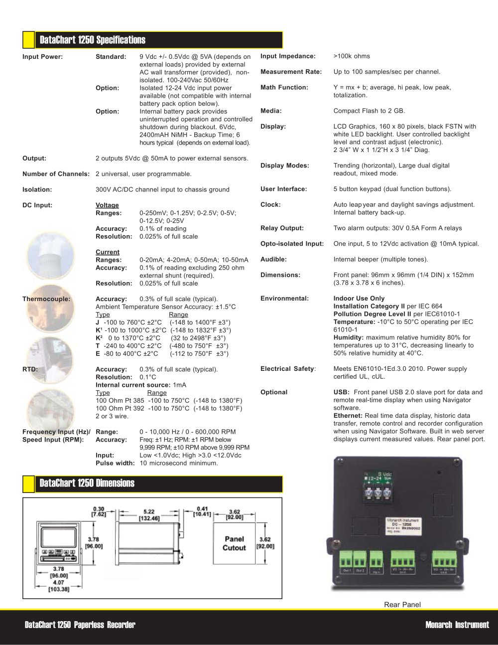 MONARCH INSTRUMENT - 2088, 5465