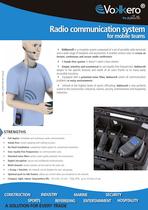 Radio communication system for mobile teams - EVO3