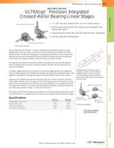 461/462 Series ULTRAlign� Precision Integrated Crossed-Roller Bearing Linear Stages  