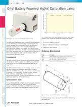 Battery Powered Hg(Ar) Calibration Lamp