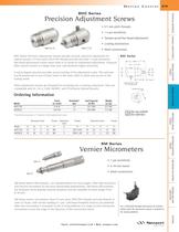 BHC Series Precision Adjustment Screws  