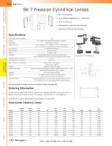 BK 7 Precision Cylindrical Lenses  