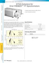 DTGS Detectors for Oriel MIR8025� FT Spectrometers  
