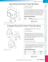Flanged Mounts for Fiber Bundles  