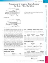 Focusing and Imaging Beam Probes for Fiber Bundles  