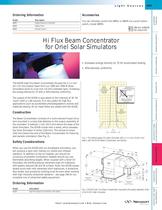 Hi Flux Beam Concentrator for Solar Simulators  