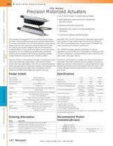LTA Series Precision Motorized Actuators  
