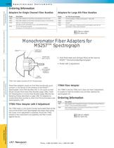 Monochromator Fiber Adapters for MS257� Spectrograph  