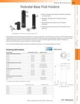 Pedestal-Base Post Holders  