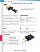 Reference Solar Cell and Meter  