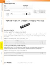 Refractive Beam Shaper Accessory Products  
