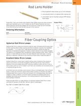 Rod Lens Holder, Fiber Coupling Optics