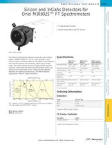 Silicon and InGaAs Detectors for Oriel MIR8025� FT Spectrometers  