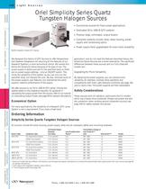 Simplicity Series Quartz Tungsten Halogen Sources  