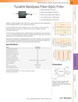 Tunable Bandpass Fiber Optic Filter