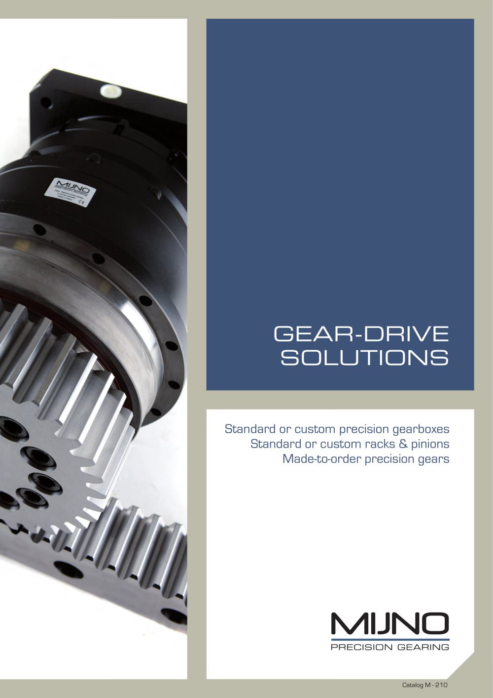 Gear-drive solutions - MIJNO