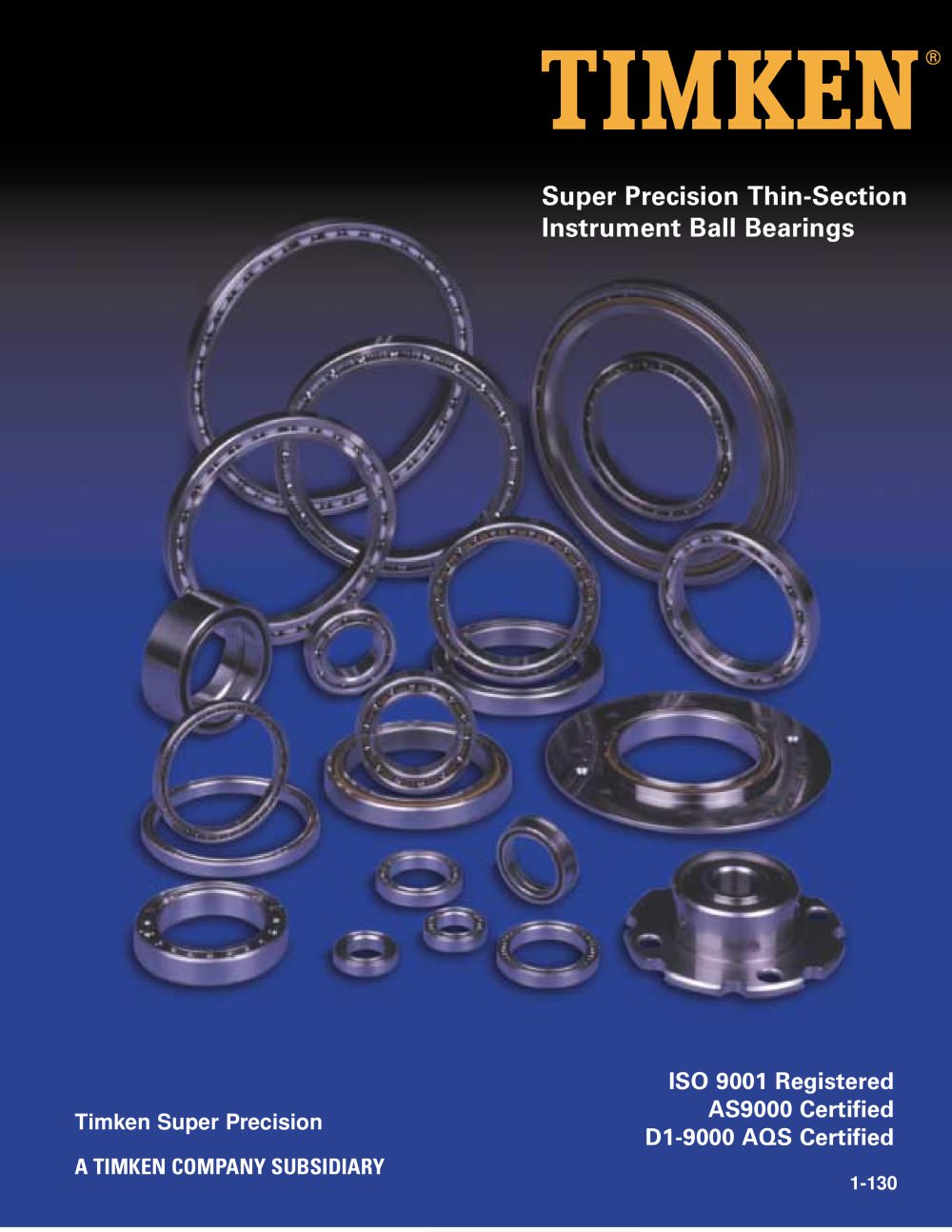 Super Precision Thin-Section Instrument Ball Bearings - TIMKEN Europe