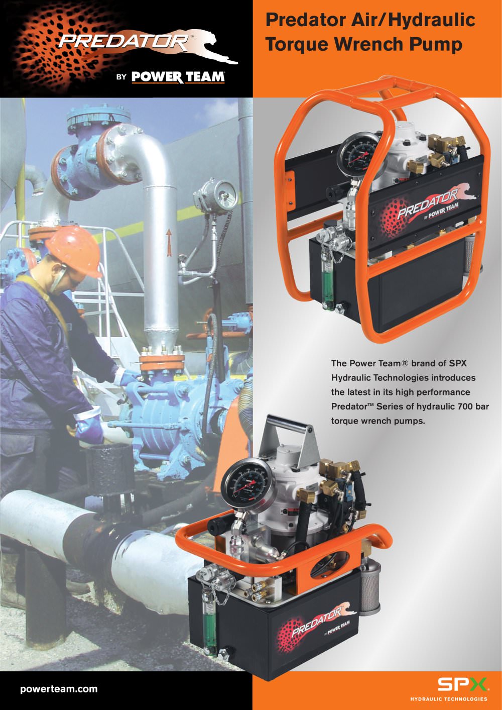 Predator Air/Hydraulic Torque Wrench Pump - SPX Hydraulic Technologies