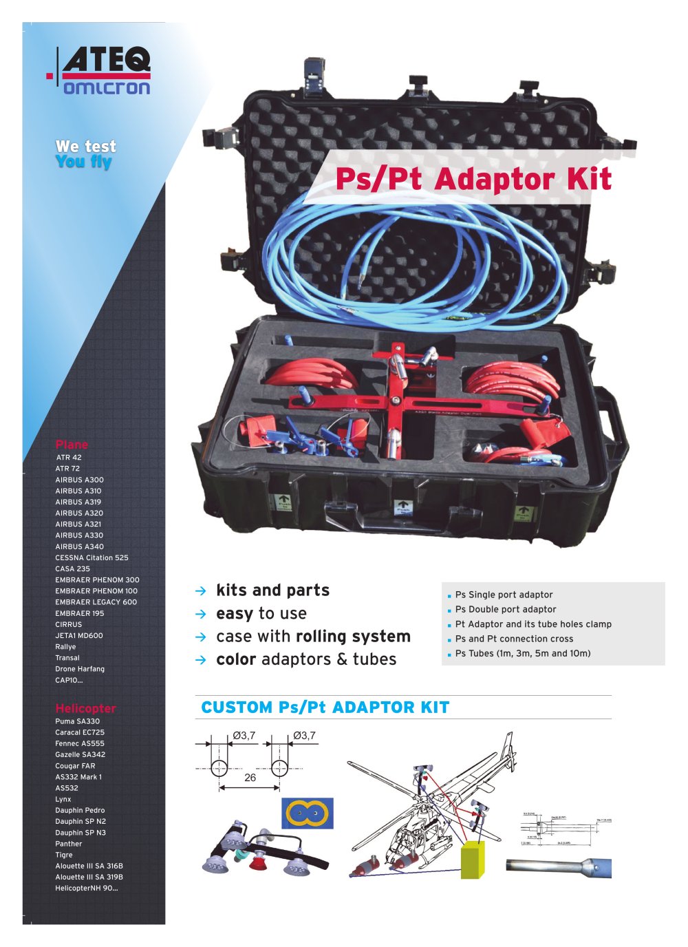 Pitot Static Adaptator tools - ATEQ
