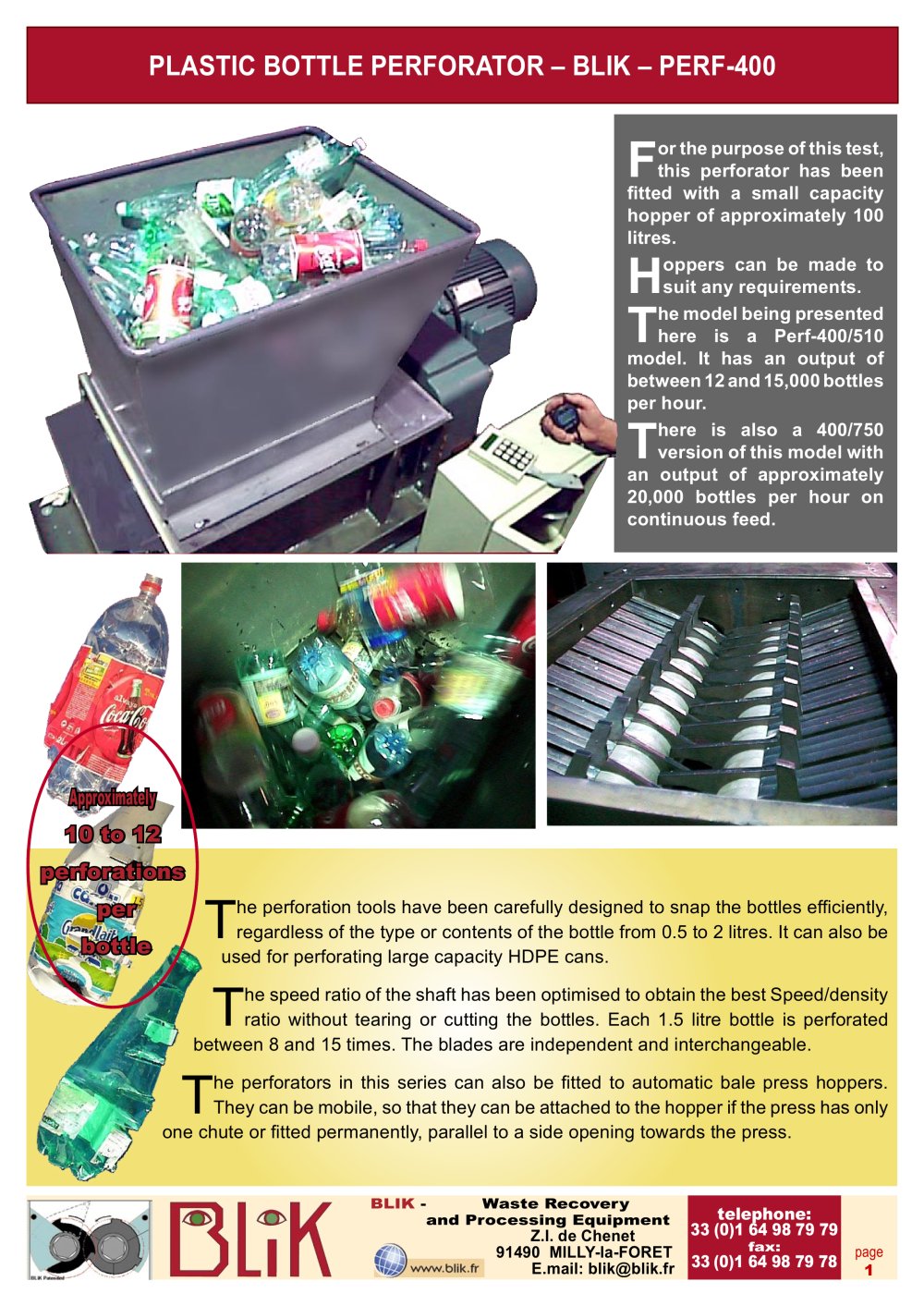 Blik Plastic bottle Perforator - BLIK
