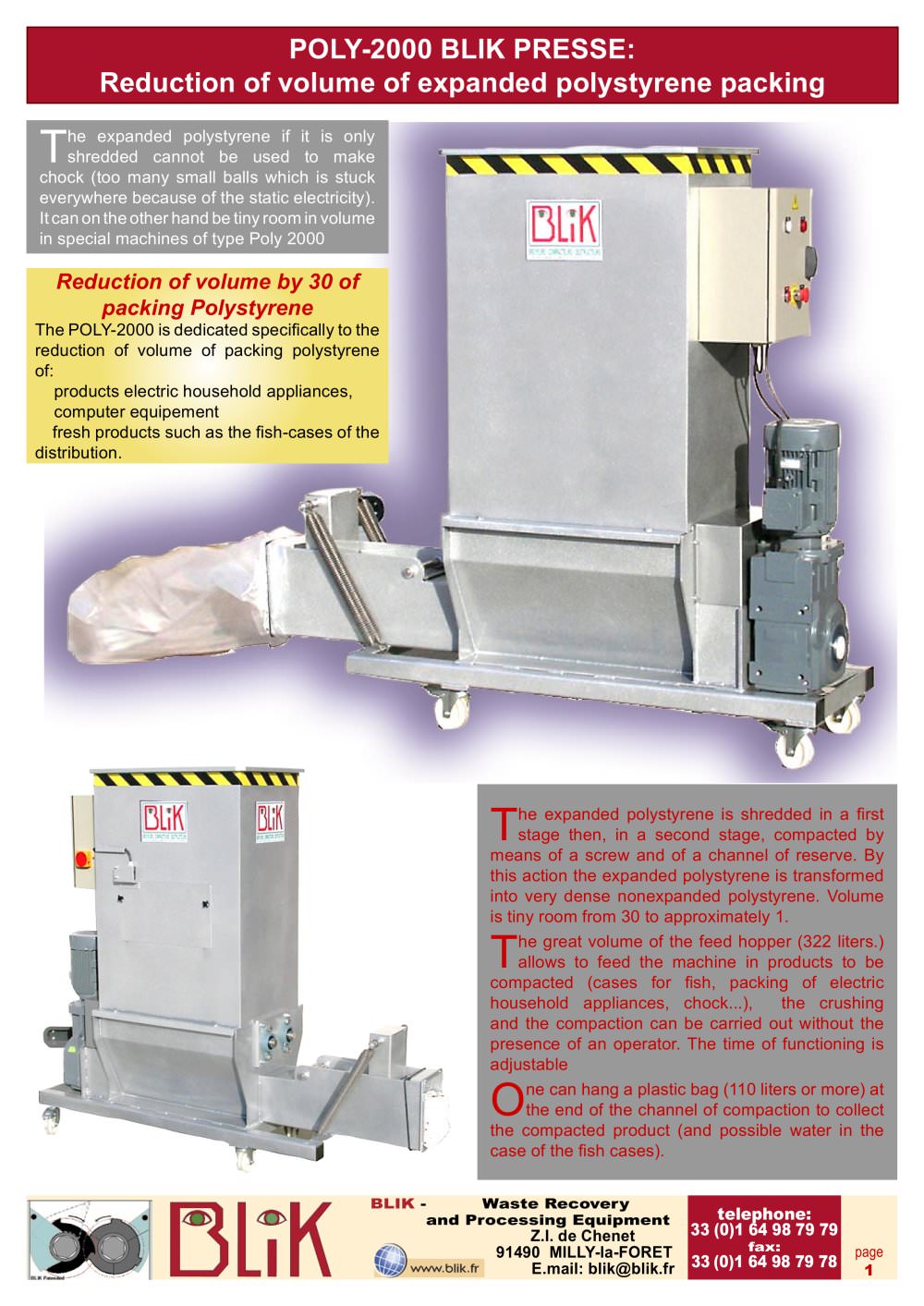 POLY-2000 BLIK PRESS - BLIK