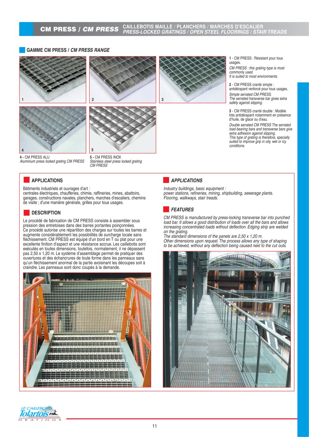 Gratings- press locked and pressure welded - Meiser