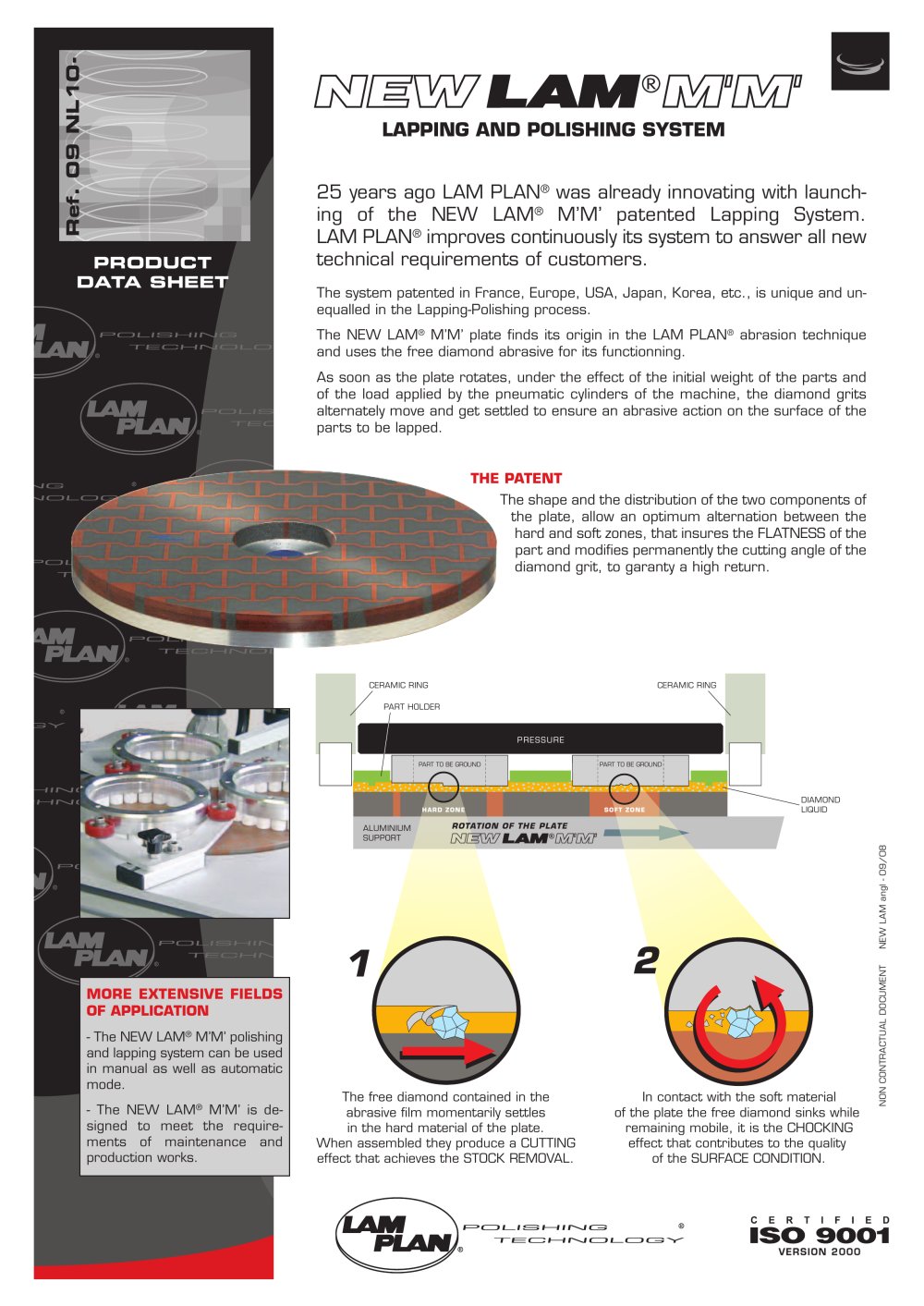 NEW LAM M'M' PLATE lapping and polishing system - LAM PLAN