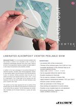 Laminated Viewtek Composite Peelable Shims Brochure