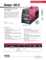 Engine-Driven Welders (Powered by Diesel Engines) Ranger� 305 D