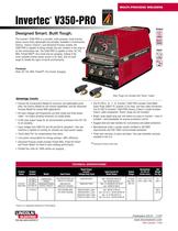Multi-Process Welders (Wire Feeder sold separately) Invertec� V350-PRO