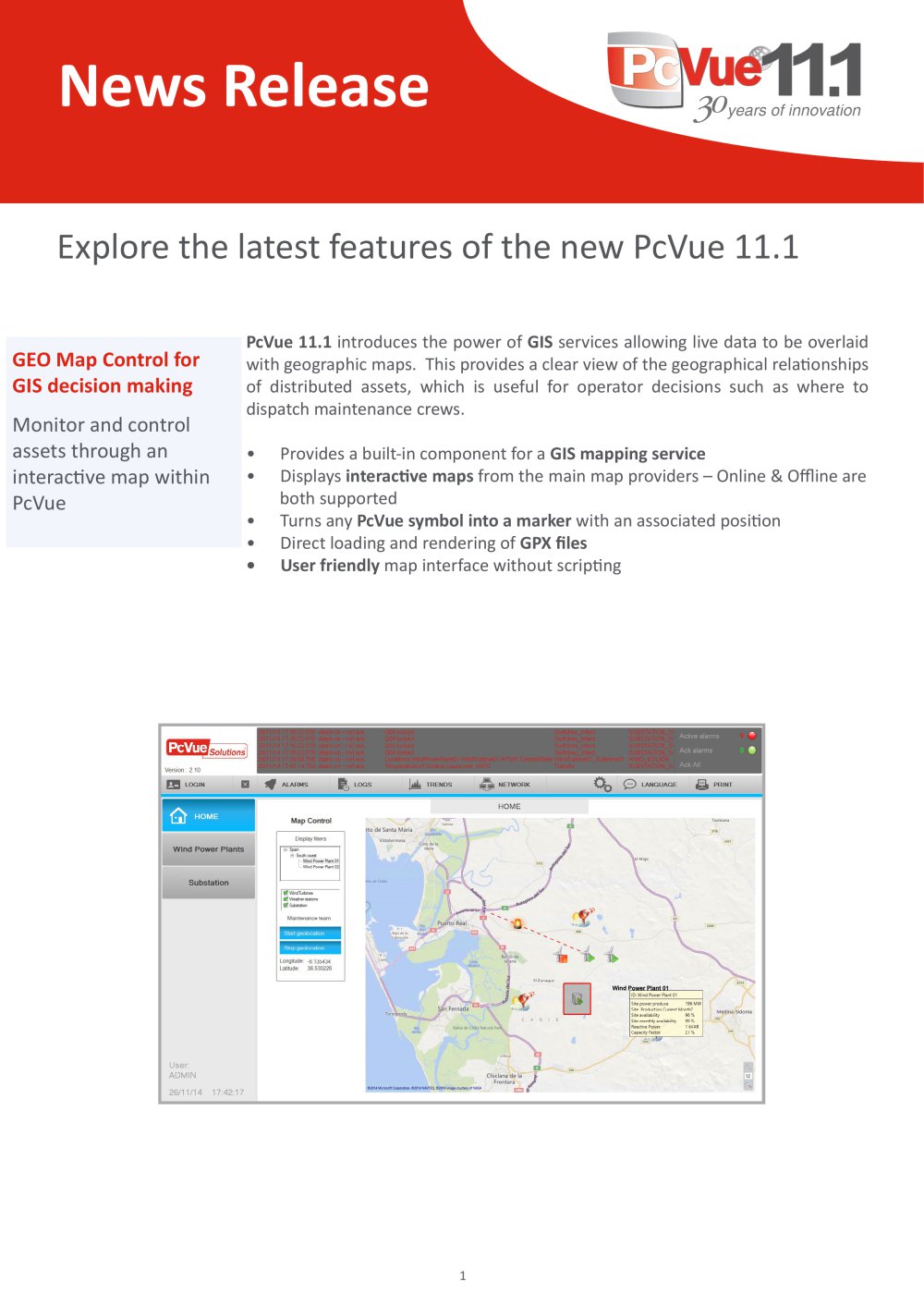 PcVue 10.0 - News Release - ARC Informatique