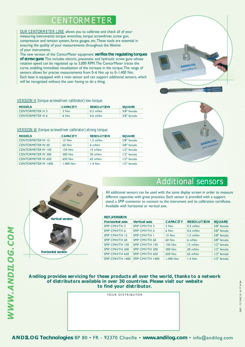 ANDILOG - 82403, 208183, 80819