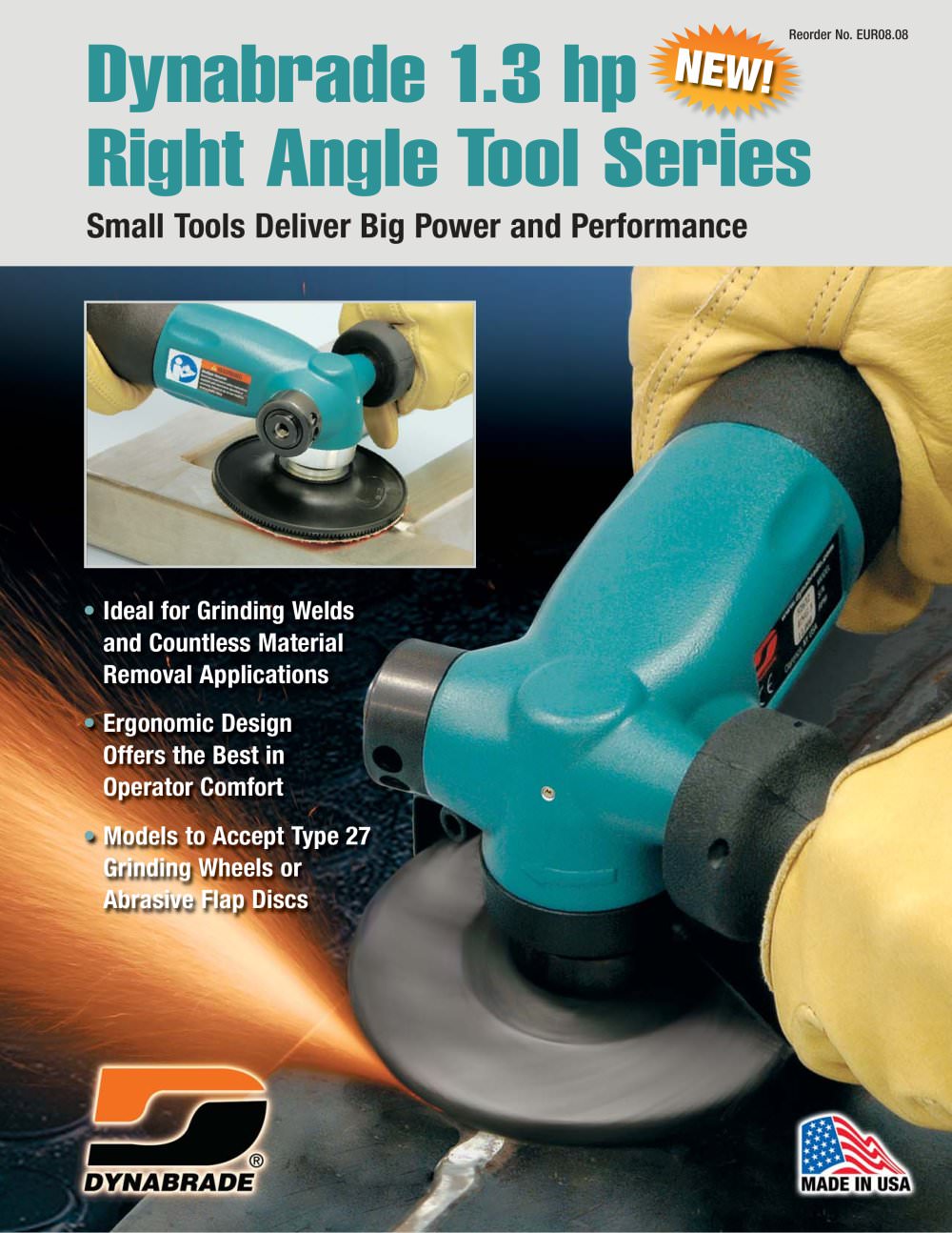 Dynabrade 1.3 hp Right Angle Tool Series - DYNABRADE Europe