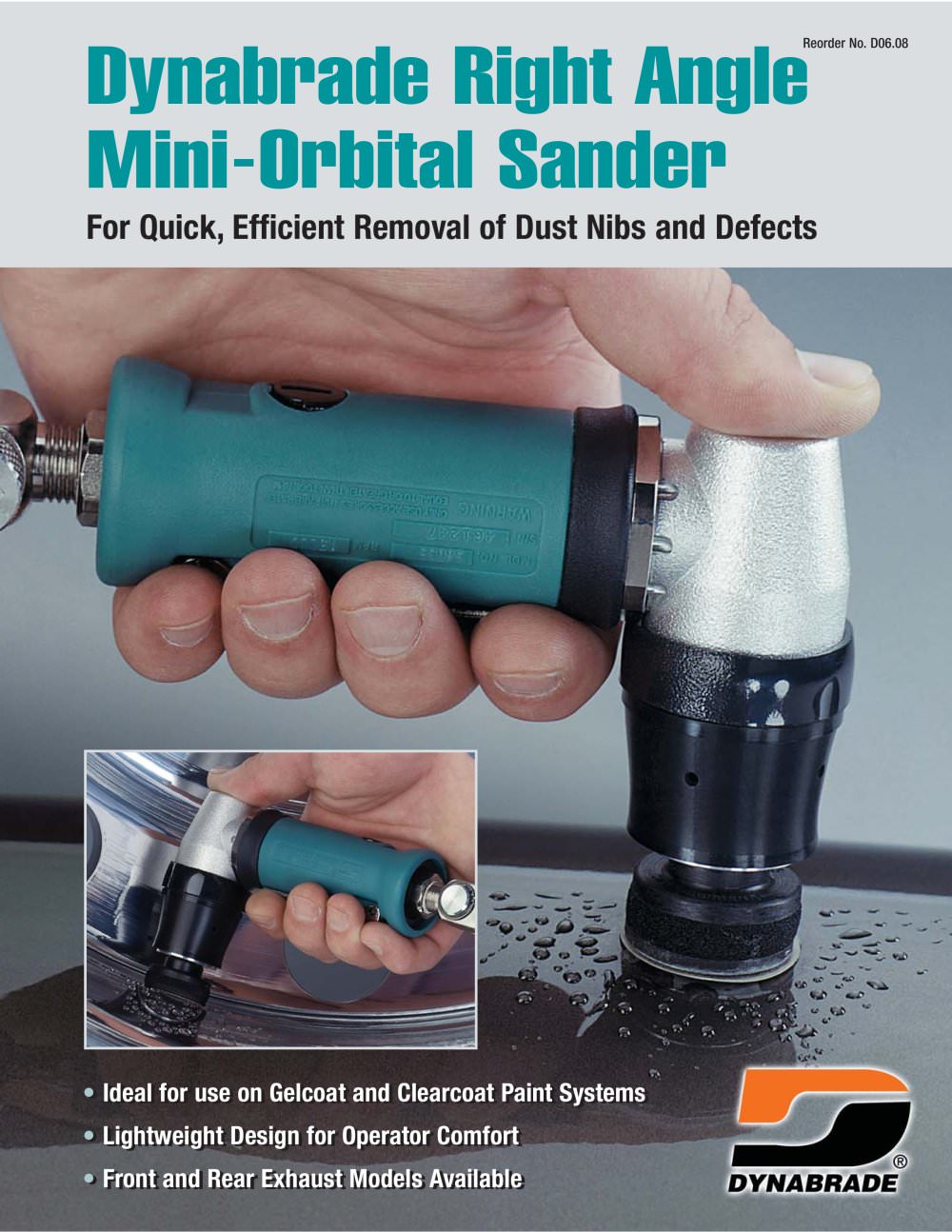 Dynabrade Right Angle Mini-Orbital Sander - DYNABRADE Europe