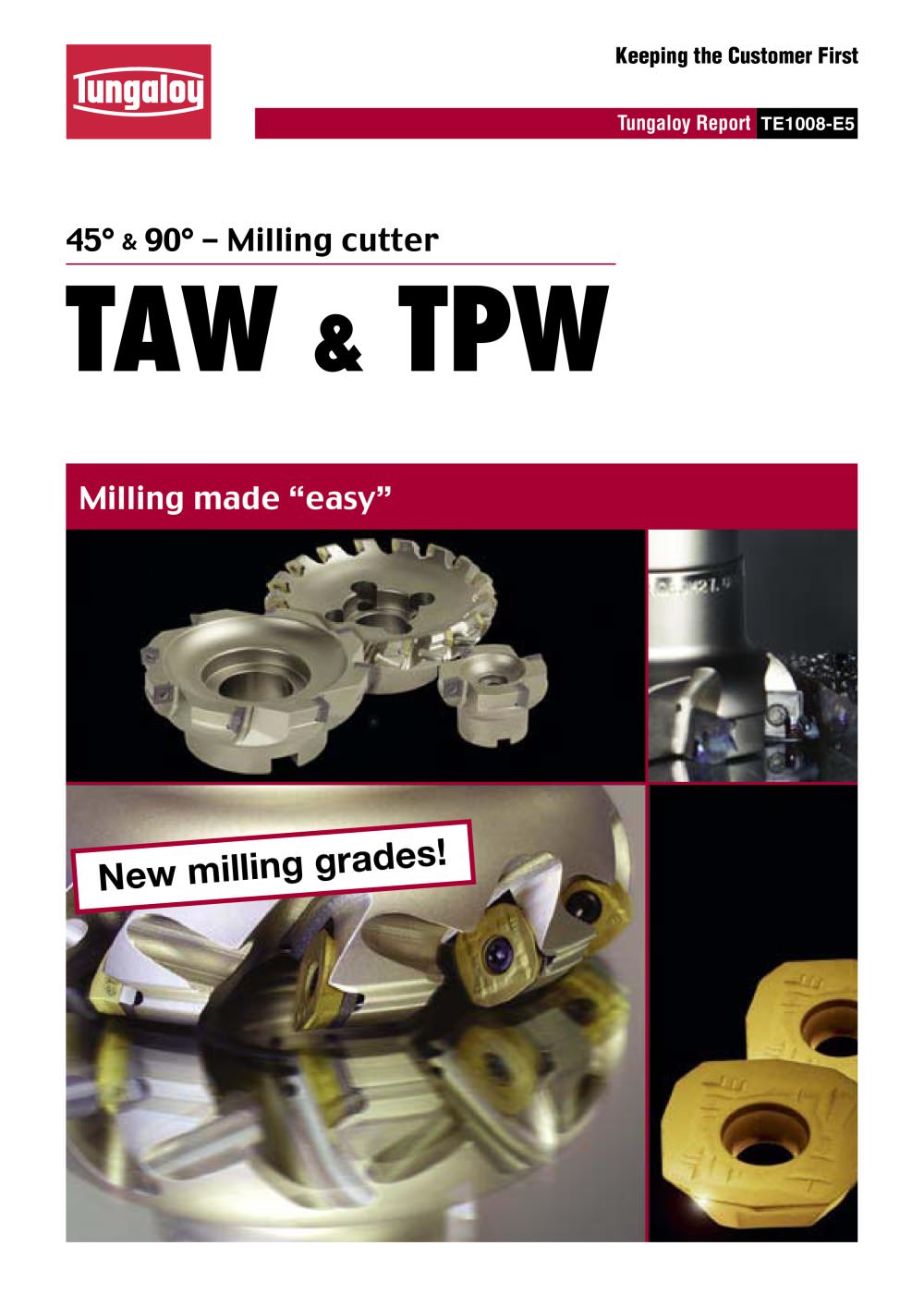 45&deg; & 90&deg; Milling cutter - Tungaloy Germany