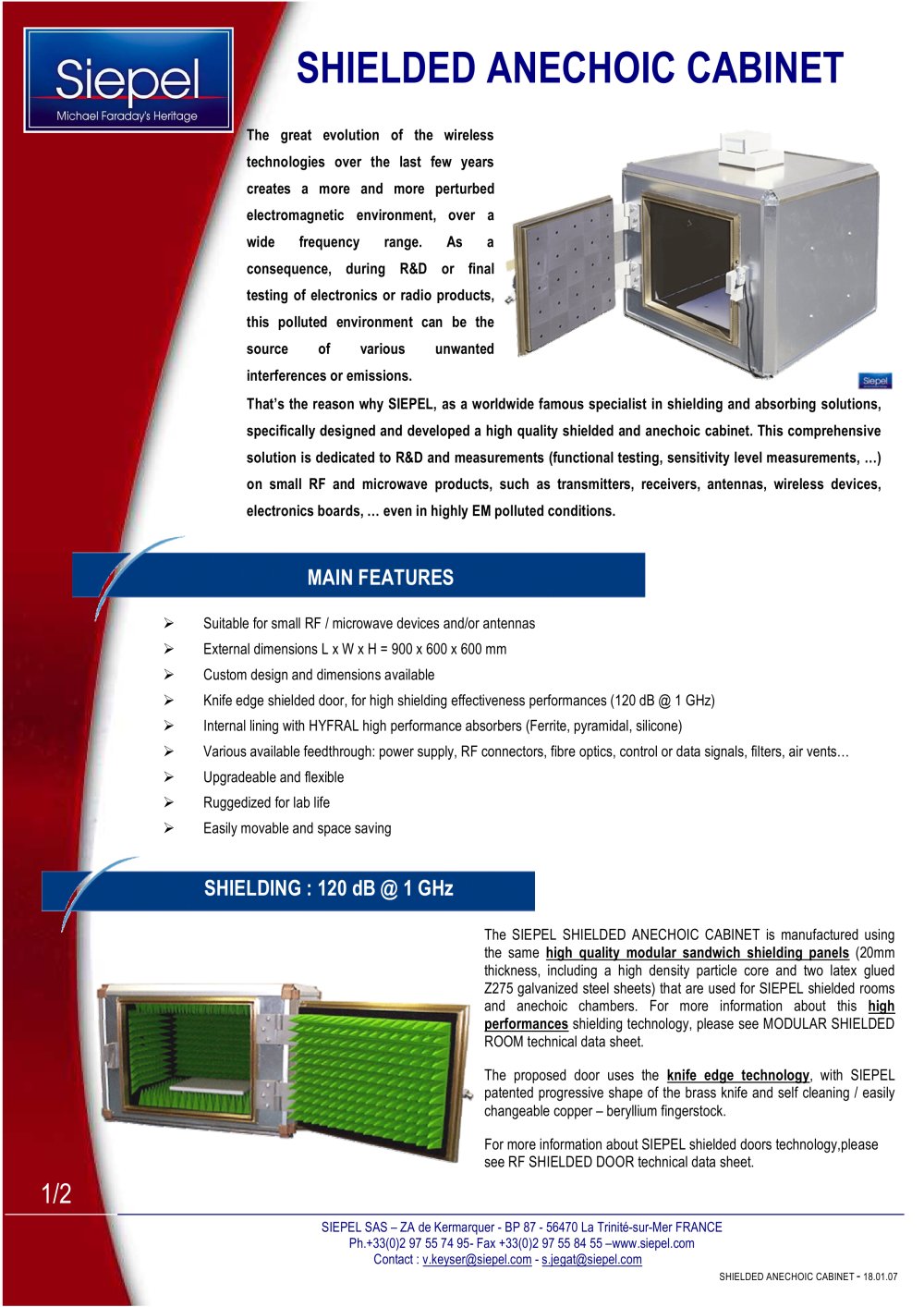 Shielded Racks Cabinets - SIEPEL