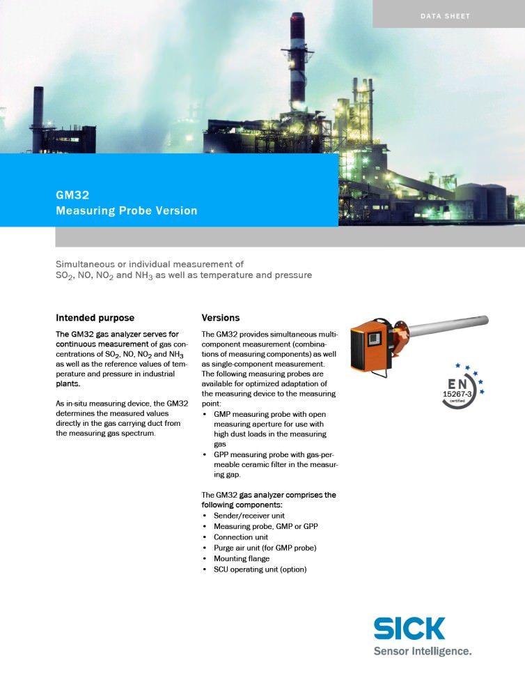 GM32  In-situ gas analyzer - SICK