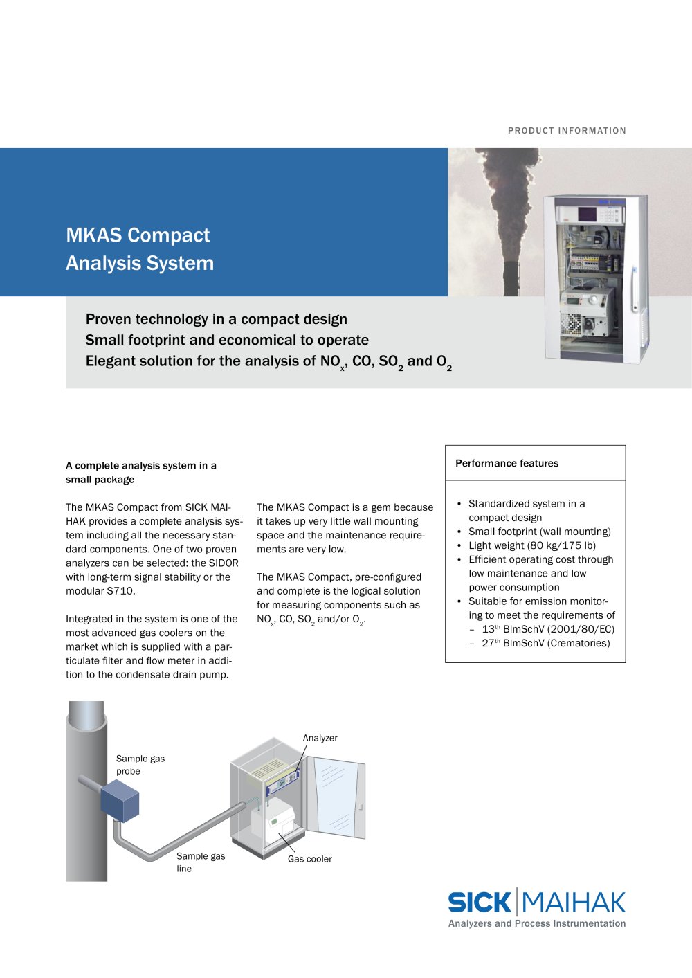 MKAS Compact Analysis system - SICK