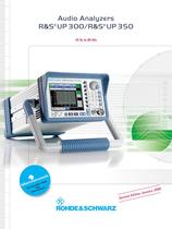 Audio Analyzers &cedil;UP 300/&cedil;UP 350