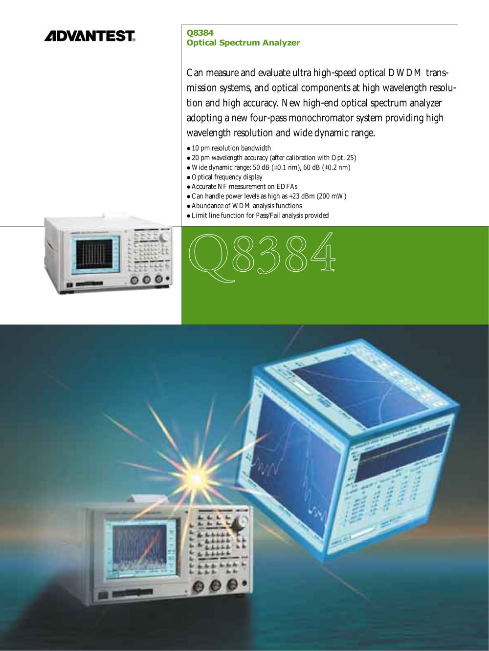 Q8384 Optical Spectrum Analyzer - Rohde Schwarz