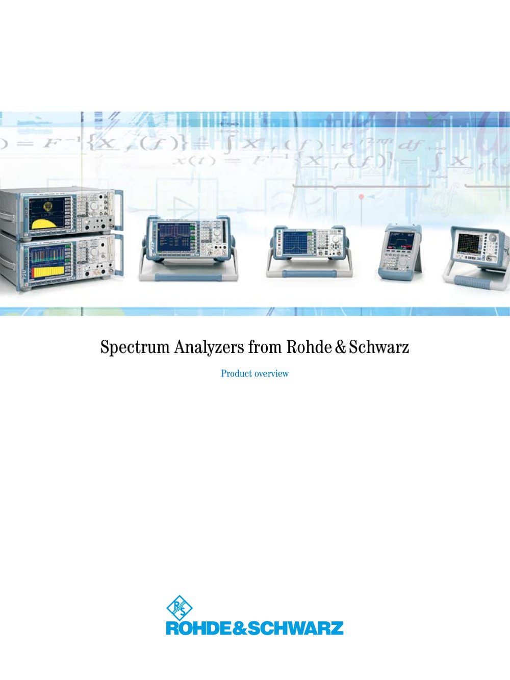 Spectrum Analyzers from Rohde & Schwarz - Rohde Schwarz