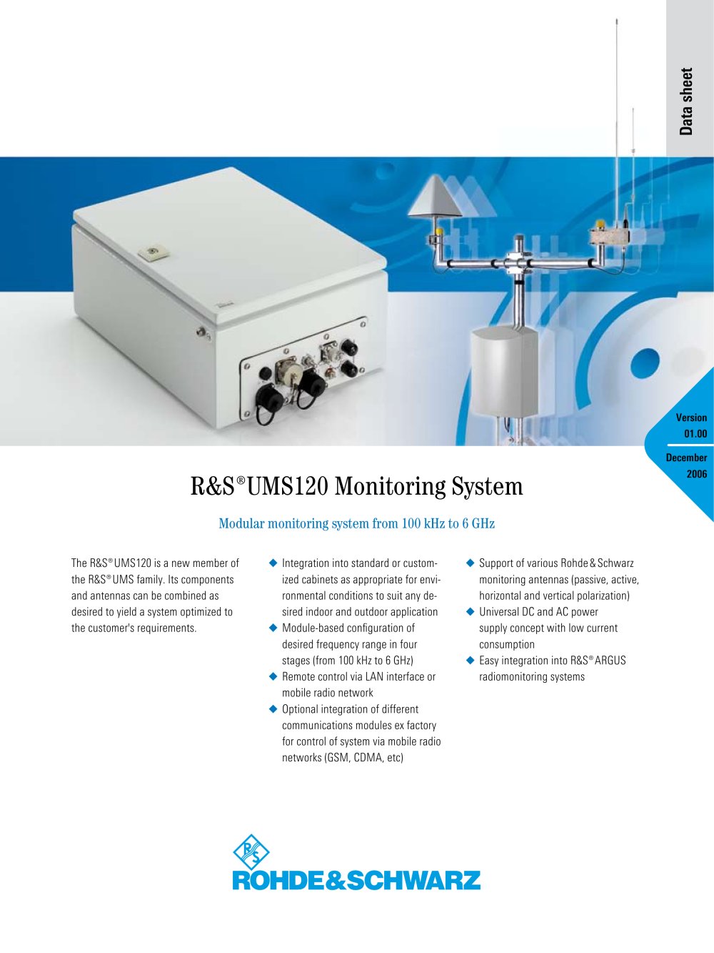 UMS120 Monitoring Syste - Rohde Schwarz